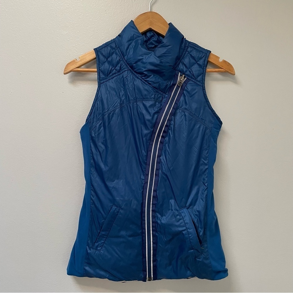 Lululemon What The Fluff Goose Down Limitless Blue Vest 4 - Picture 12 of 14